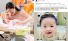 Thanh Trúc buồn vì con gái mới 3 tháng tuổi đã nhận bình luận ác ý, bảo sao giấu mặt chồng kín bưng