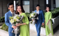 Thiếu gia Minh Đạt lóng ngóng bắt chước Midu cách chụp ảnh, có cả “bộ sưu tập” ánh mắt say đắm vợ