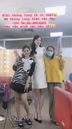 Biết Mai Ngọc có lợi thế chiều cao, nhưng “chân dài tới nách” các chị em thế này quả không tưởng