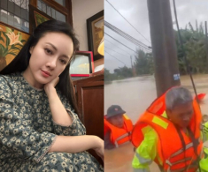 BTV Hoài Anh thương 2 đồng nghiệp bị lật xuồng trong lũ lớn ở Đà Nẵng: “Nhẹ cả lòng khi may mắn đã ở lại”