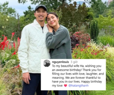 Chồng thiếu gia của Tăng Thanh Hà chúc mừng sinh nhật vợ xinh đẹp, nói biết ơn vì có bà xã trong đời