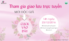 Giao lưu trực tuyến: Những kiến thức vàng cho chị em trị mụn nội tiết