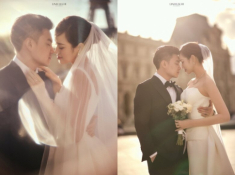 Hoa hậu Đỗ Thị Hà khoe “cặp kiếm Nhật” dài 1m11 trứ danh trong bộ ảnh cưới đẹp như tranh ở Paris