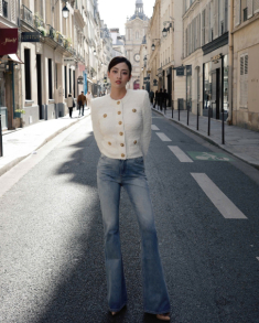 Lương Thùy Linh liên tục diện đồ hàng hiệu trên phố Paris, London