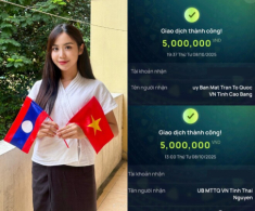 Nữ phóng viên người Lào nổi tiếng ở A80 gửi tiền ủng hộ vùng lũ: “Tiền của tôi ít nhưng tình cảm với Việt Nam rất nhiều”