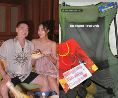 Quang Minh khoe “vợ yêu” kém 37 tuổi chu đáo hết mực, gửi tổ yến đến trường quay để chồng tẩm bổ