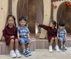 Sao Việt 24h: Mẹ vợ Cường Đô La khoe khoảnh khắc 2 cháu nắm tay nhau, Suchin được bà khẳng định giống hệt Đàm Thu Trang