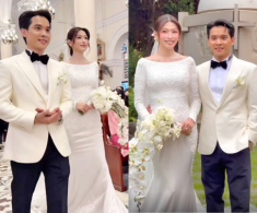 Showbiz Việt có thêm “nàng dâu hào môn”: Chế Nguyễn Quỳnh Châu làm đám cưới với chồng chủ tịch tại nhà thờ