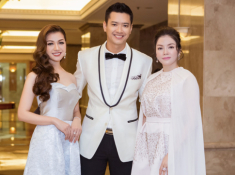 Siêu mẫu Hồ Đức Vĩnh điển trai bên Lý Nhã Kỳ yêu kiều lộng lẫy