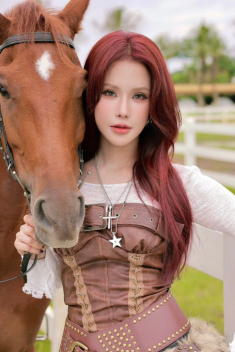 Diệp Lâm Anh hóa “nữ cao bồi” đi cưỡi ngựa, khoe body nét căng tuổi U40