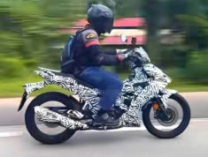 Hình ảnh được cho là Yamaha Exciter 155 hoàn toàn mới khi đang chạy thử nghiệm trên đường phố