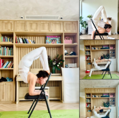 Mẹ Hồ Ngọc Hà thuần thục tư thế yoga “khó nhằn” ở tuổi U70