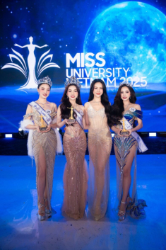 Nước da trắng như sứ của nữ sinh 2K3 là học trò của Bùi Quỳnh Hoa vừa đăng quang Hoa hậu sinh viên