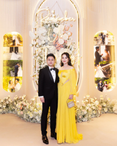 Vợ Phan Thành được khen “như nữ thần” trong đám cưới em chồng