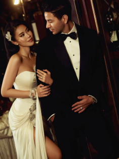 “Công chúa hàng hiệu” Tiên Nguyễn khoe đường cong bên chồng