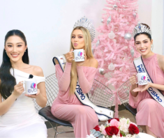 Nữ MC gây sốt khi “đọ sắc” bên Top 2 Miss Cosmo: Thi Hoa hậu lọt Top 20, visual như “sinh đôi” với Phương Linh