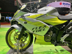 Hình ảnh thực tế của Suzuki Gixxer SF 250 FFV phiên bản sử dụng xăng sinh học 85% Ethanol
