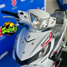 Hình ảnh thực tế màu mới của Suzuki Smash 115 Plus 2026 vừa về đại lý với giá bán từ 35 triệu Đồng