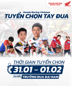 Honda Racing Việt Nam bắt đầu tuyển chọn ‘Tài năng đua xe nhí 2026’ với gần 200 hồ sơ đăng ký!