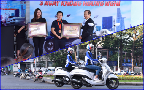 Grande Hybrid xác lập 2 kỷ lục Việt Nam cho Yamaha Motor